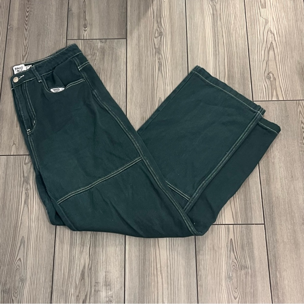 Dark Green Jeans princess polly